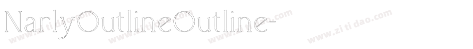 NarlyOutlineOutline字体转换