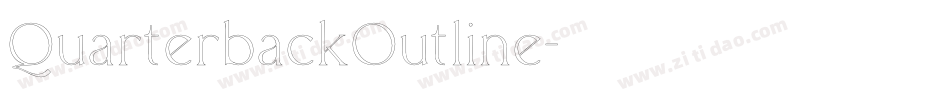 QuarterbackOutline字体转换 QuarterbackOutline字体转换