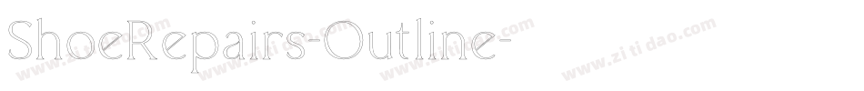 ShoeRepairs-Outline字体转换