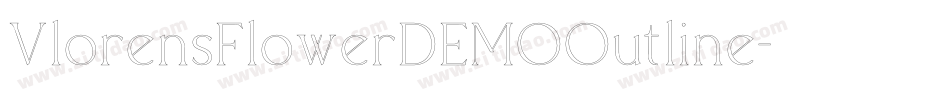 VlorensFlowerDEMOOutline字体转换