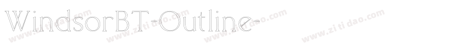 WindsorBT-Outline字体转换