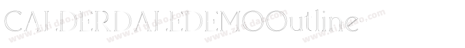 CALDERDALEDEMOOutline字体转换 CALDERDALEDEMOOutline字体转换
