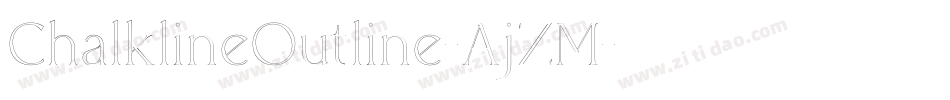 ChalklineOutline-AjZM字体转换
