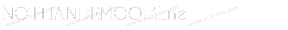 NOTHANDEMOOutline字体转换