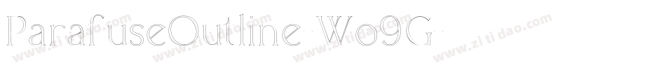 ParafuseOutline-Wo9G字体转换