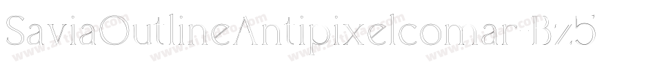 SaviaOutlineAntipixelcomar-Bz5d字体转换 SaviaOutlineAntipixelcomar-Bz5d字体转换