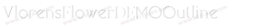 VlorensFlowerDEMOOutline字体转换