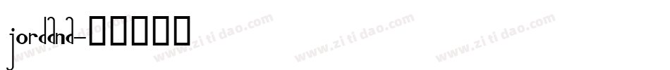 Jordana字体转换