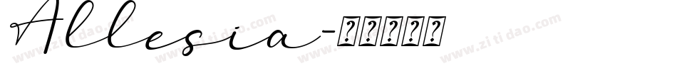 Allesia字体转换