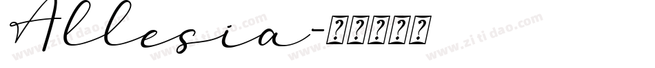 Allesia字体转换