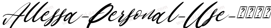 Allessa-Personal-Use字体转换