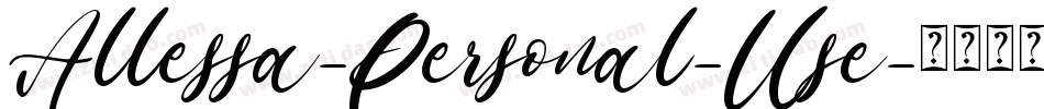 Allessa-Personal-Use字体转换