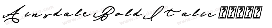Ainsdale-BoldItalic字体转换