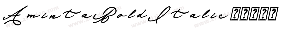 AmintaBoldItalic字体转换