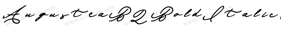 AugusteaBQ-BoldItalic字体转换
