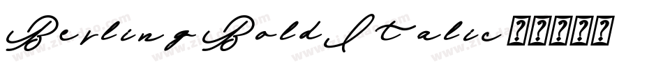 Berling-BoldItalic字体转换
