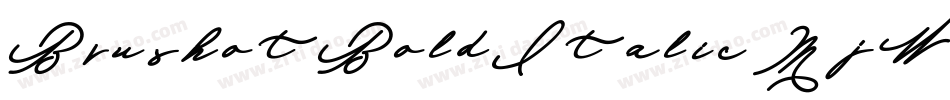 BrushotBoldItalic-MjWB字体转换