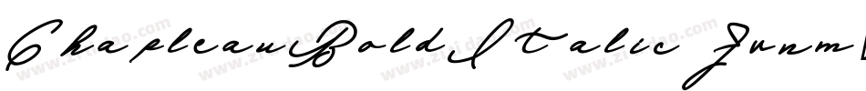 ChapleauBoldItalic-Jvnm字体转换