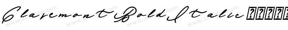 ClaremontBoldItalic字体转换