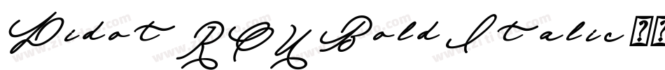 Didot-ROU-Bold-Italic字体转换