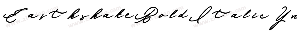 EarthshakeBoldItalic-Ynpq字体转换