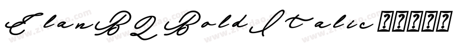 ElanBQ-BoldItalic字体转换