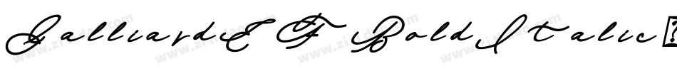 GalliardEF-BoldItalic字体转换