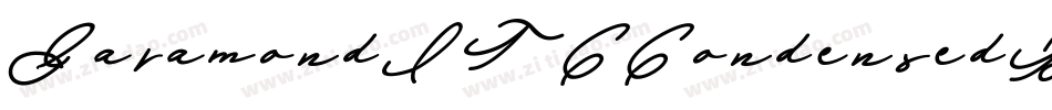 GaramondITCCondensedBQ-BoldItalic字体转换