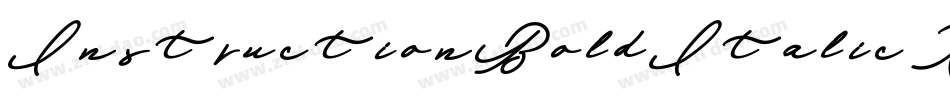InstructionBoldItalic-Xala字体转换