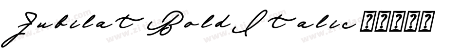 Jubilat-BoldItalic字体转换