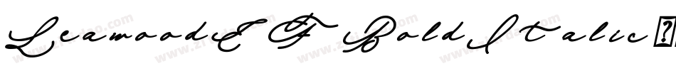 LeawoodEF-BoldItalic字体转换