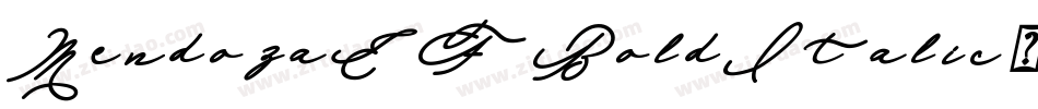 MendozaEF-BoldItalic字体转换