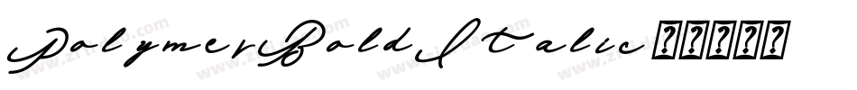 PolymerBoldItalic字体转换