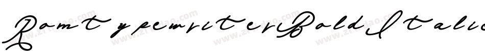 RomtypewriterBoldItalic字体转换