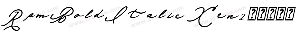 RpmBoldItalic-Xen2字体转换