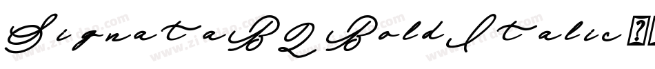 SignataBQ-BoldItalic字体转换