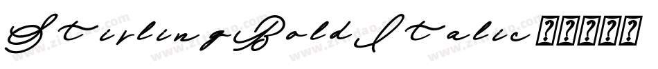StirlingBoldItalic字体转换