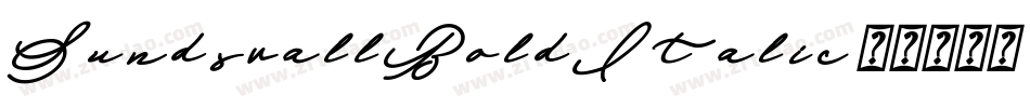 SundsvallBoldItalic字体转换