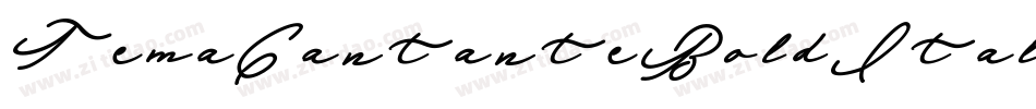 TemaCantanteBoldItalic字体转换