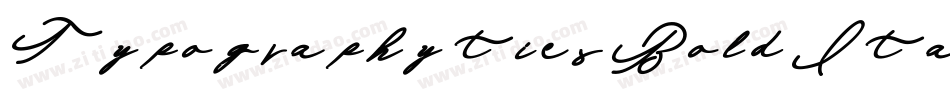 Typography-ties-Bold-Italic字体转换
