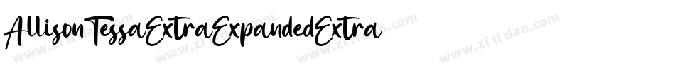 AllisonTessaExtraExpandedExtrablack-R6WM-2字体转换