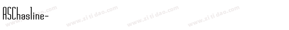 RSChasline字体转换