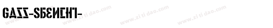 Gazz-Stencil字体转换