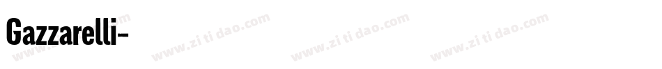 Gazzarelli字体转换