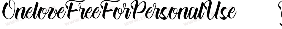 OneloveFreeForPersonalUse-6Yx5g字体转换