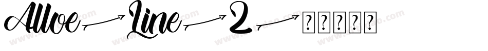 Alloe-Line-2字体转换