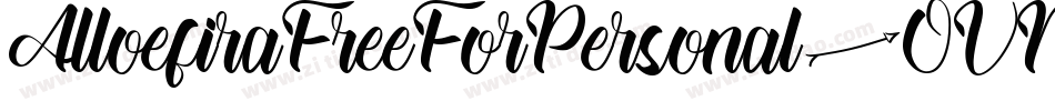 AlloefiraFreeForPersonal-OVMv6字体转换 AlloefiraFreeForPersonal-OVMv6字体转换