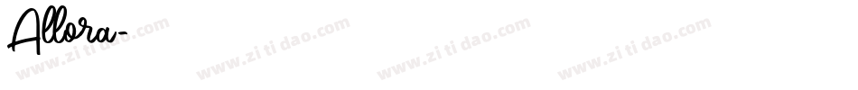Allora字体转换
