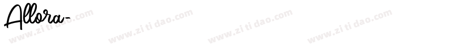 Allora字体转换