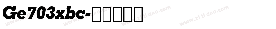Ge703xbc字体转换
